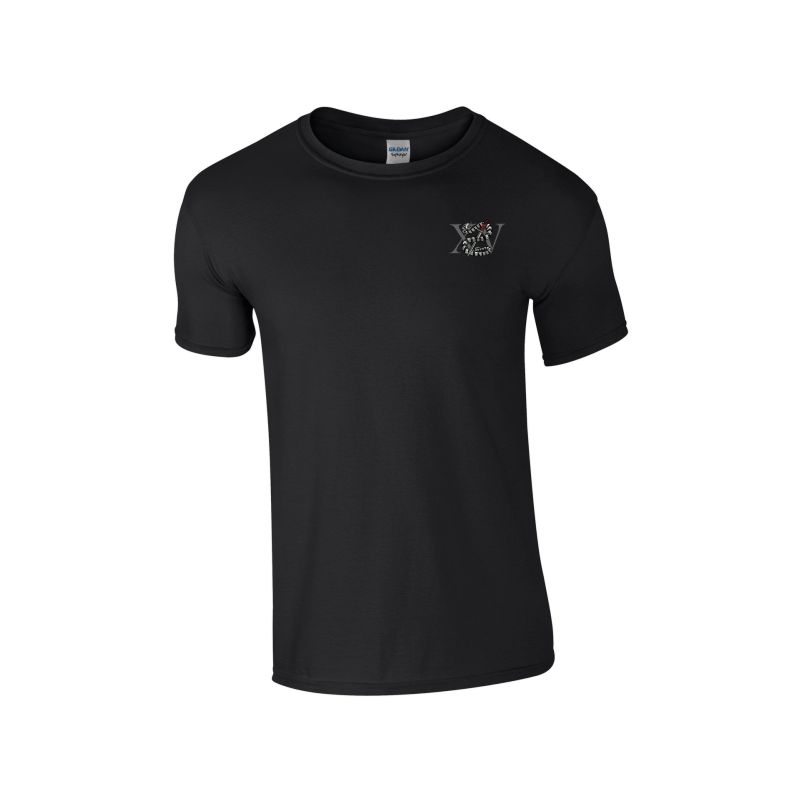 XV Sqn - Black Cotton T Shirt GD001