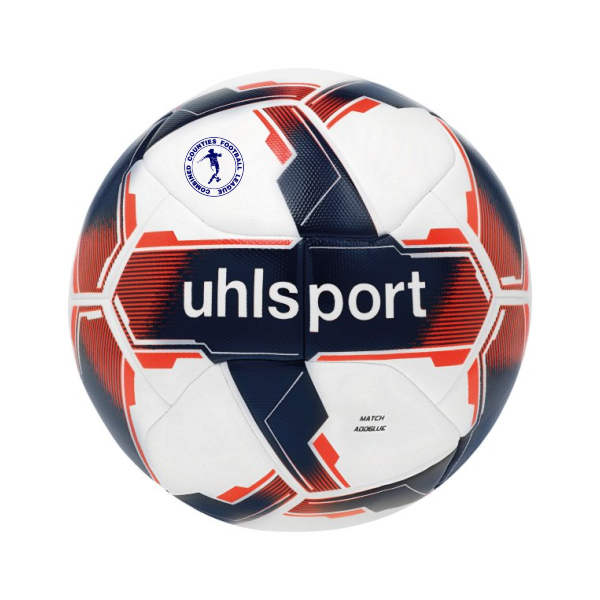 RED CHERRY COMBINED COUNTIES FOOTBALL LEAGUE UHLSPORT ADDGLUE MATCH BALL