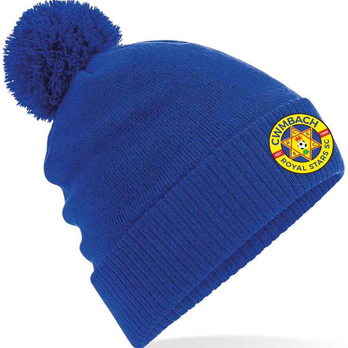 CWMBACH ROYAL STARS BOBBLE HAT - ADULT