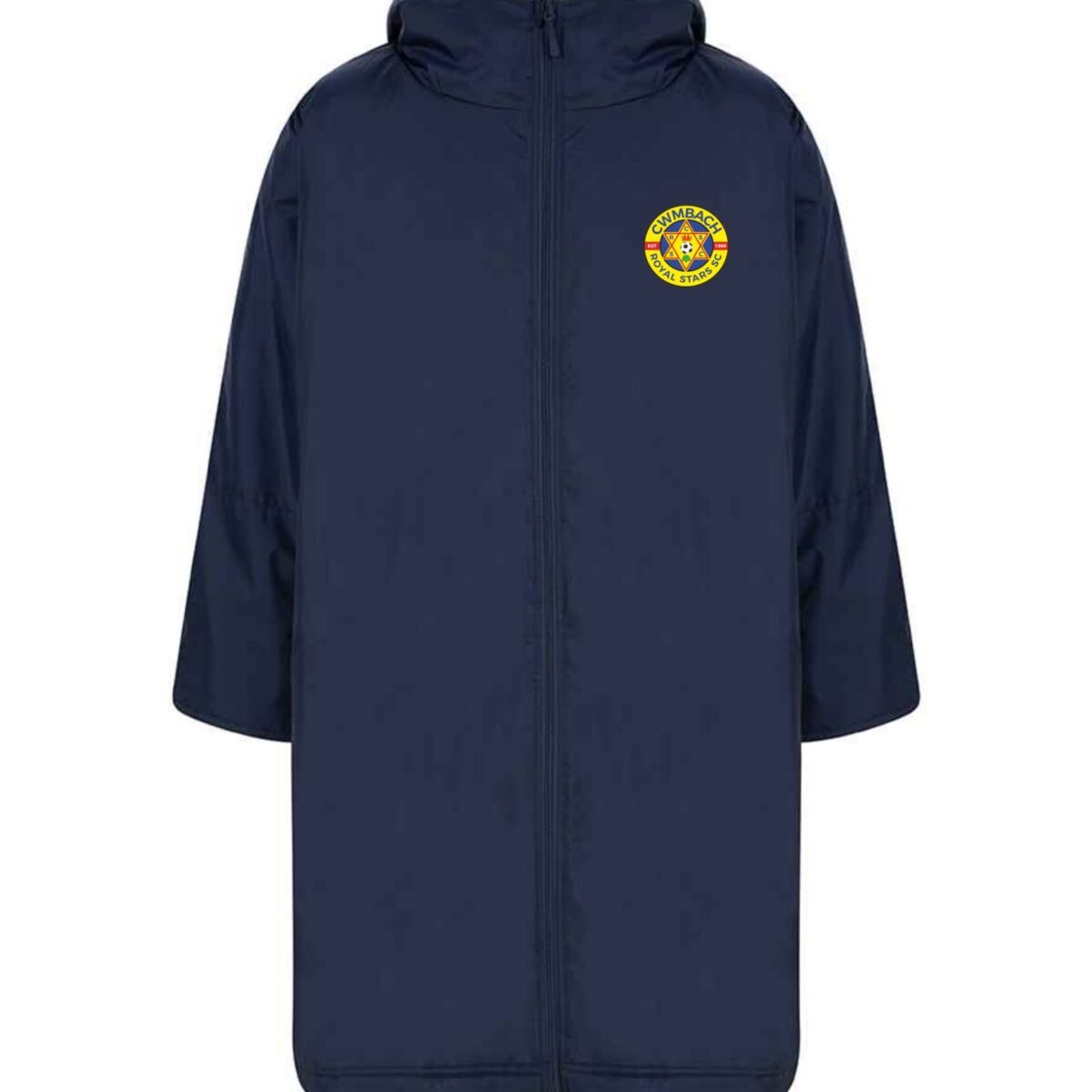 CWMBACH ROYAL STARS Adult All-Weather Robe - Navy
