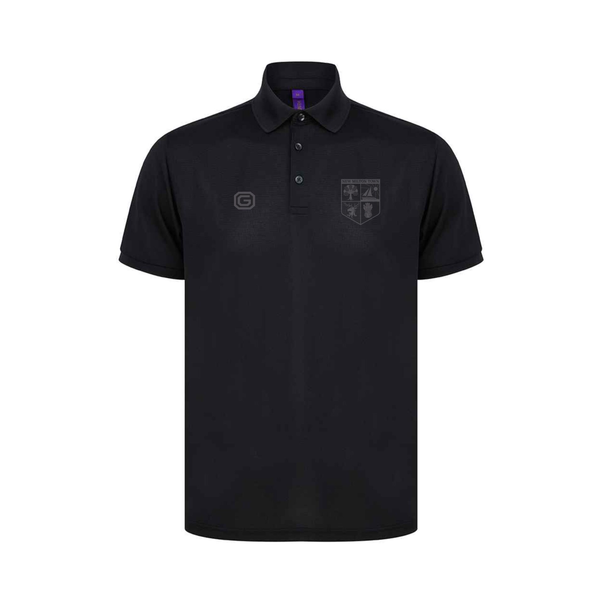 New Milton Town FC Polo Shirt – Black